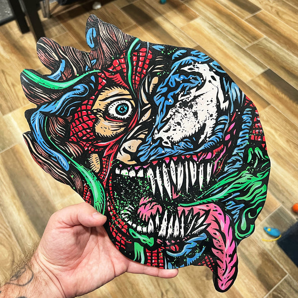 Woodcut: Symbiosis